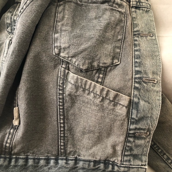 Cheap Monday Stockholm | Dark Gray-Greenish Denim Jacket | Sz S - Picture 4 of 8